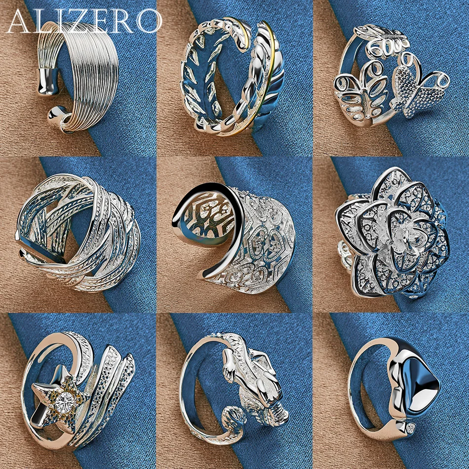 Кольца alizero из стерлингового серебра 925