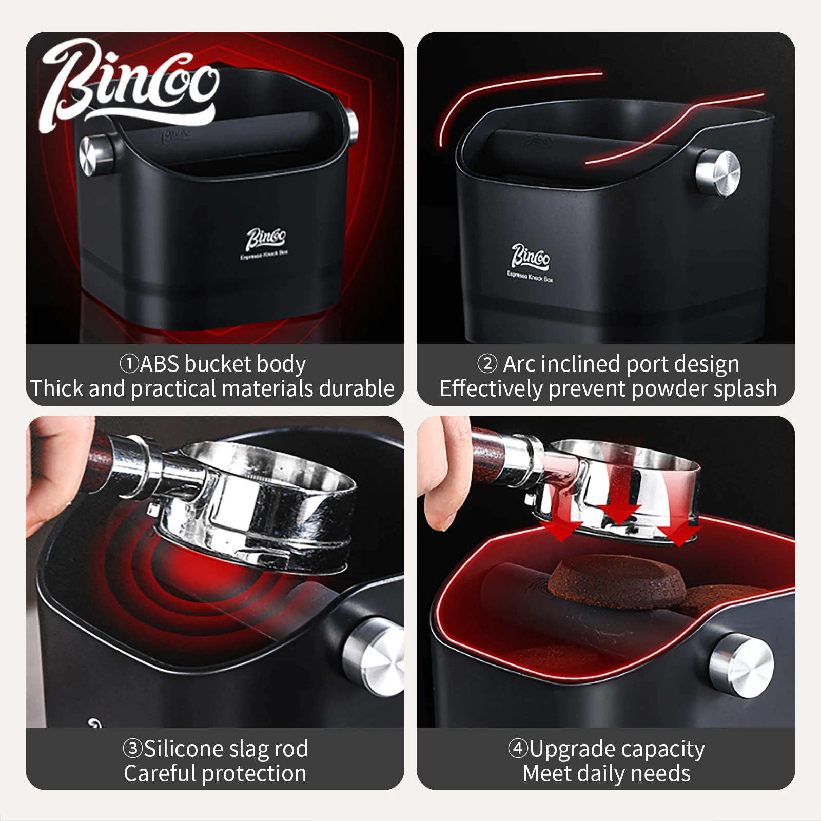 Bincoo 1,6 л квадратный молоток для кофе - Фотография_6