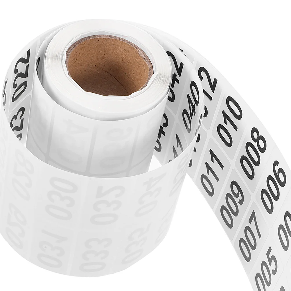 2 рулона, наклейки с собственными номерами - Фотография_5