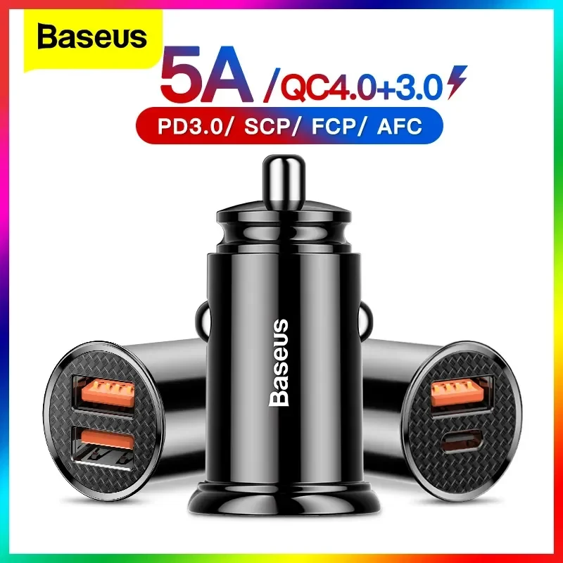 Автомобильное usb-зарядное устройство baseus quick charge 4
