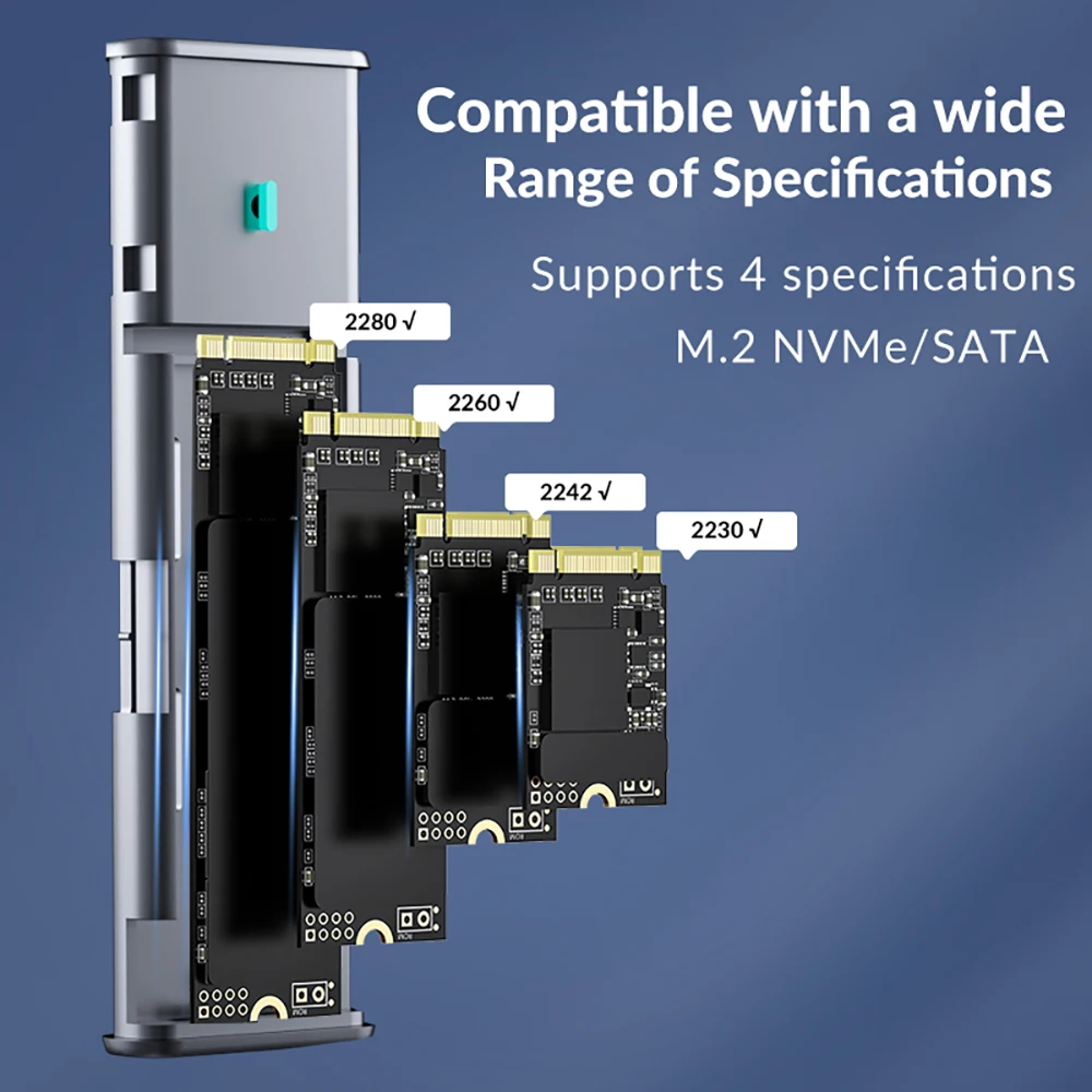 Phixero m.2 nvme sata ssd корпус - Фотография_5