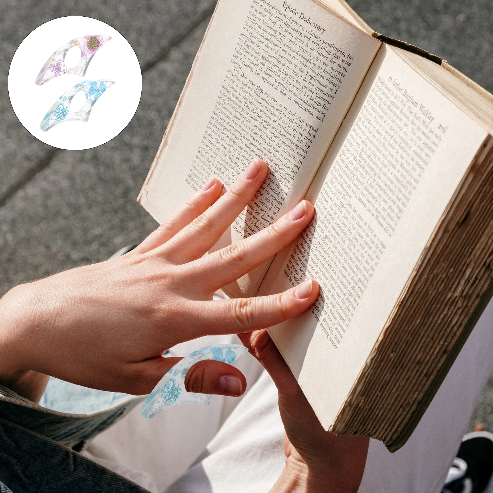 Держатель для страниц книги