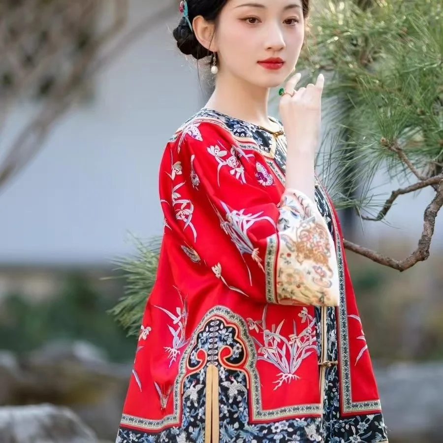 Традиционная династия цин gege hanfu - Фотография_3