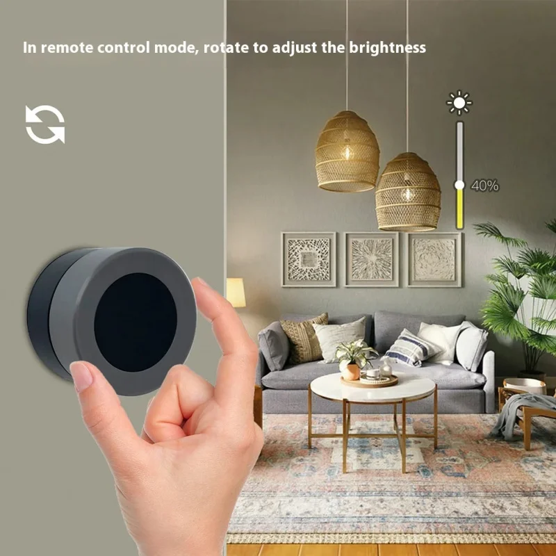 Умный переключатель сцен tuya zigbee с ручным диммером и управлением cct - Фотография_6