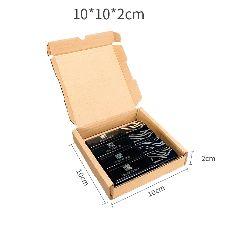 10x10x2 см картонные почтовые коробки