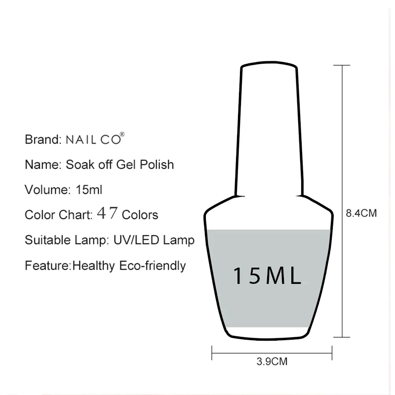 Nailco гель-лак для ногтей 15 мл - Фотография_2