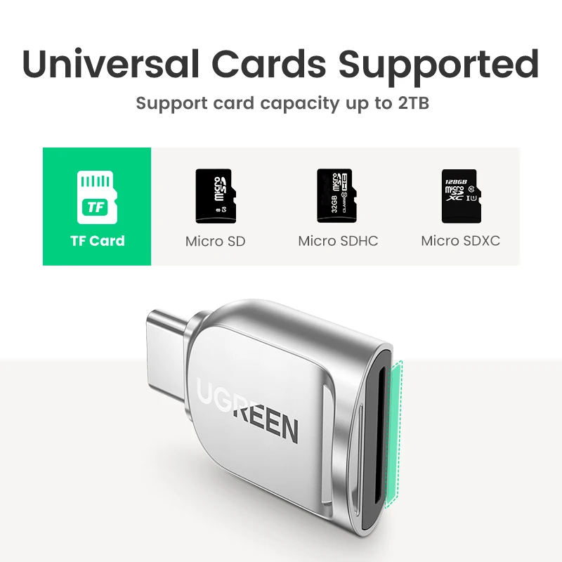 Ugreen кардридер usb-c micro sd - Фотография_2