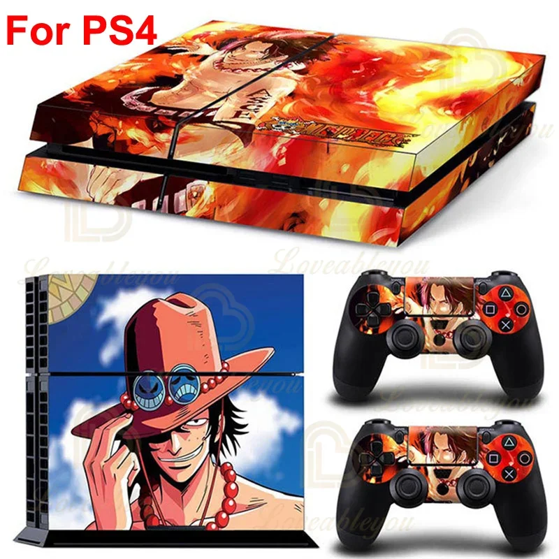 Наклейки на консоль luffy zoro one p для sony ps4 pro - Фотография_5