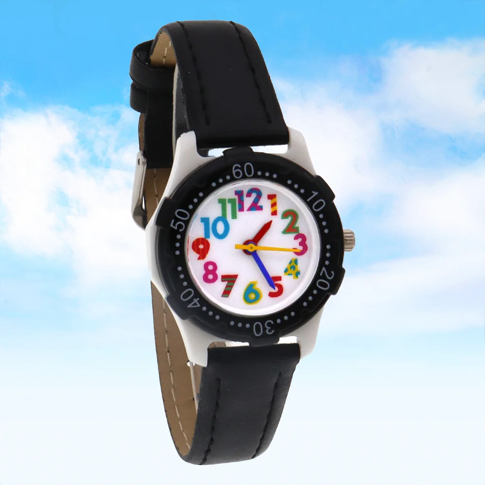 Детские часы с цветным циферблатом для девочек и мальчиков - Фотография_3
