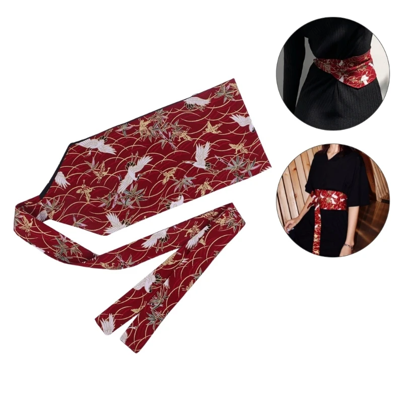 Женский широкий пояс с японским узором - Фотография_4
