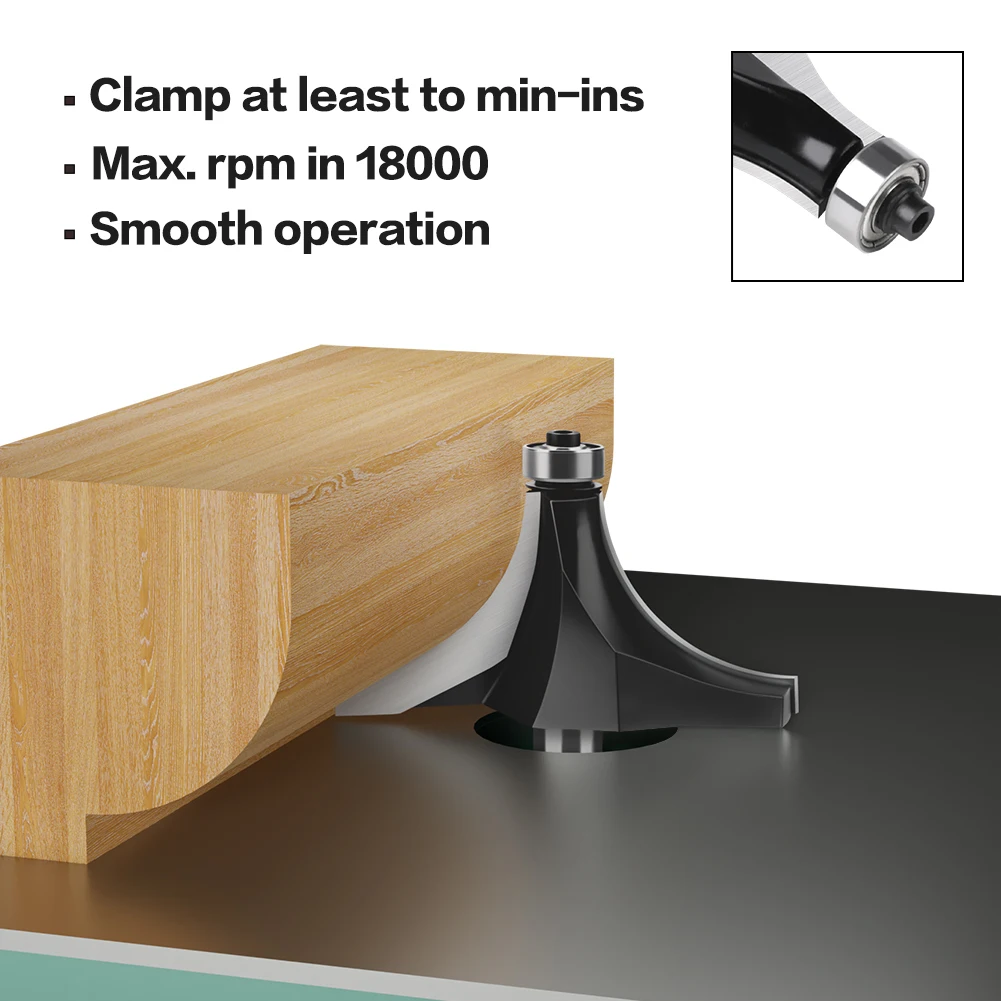 Угловая фреза с хвостовиком 12 мм и подшипником - Фотография_5