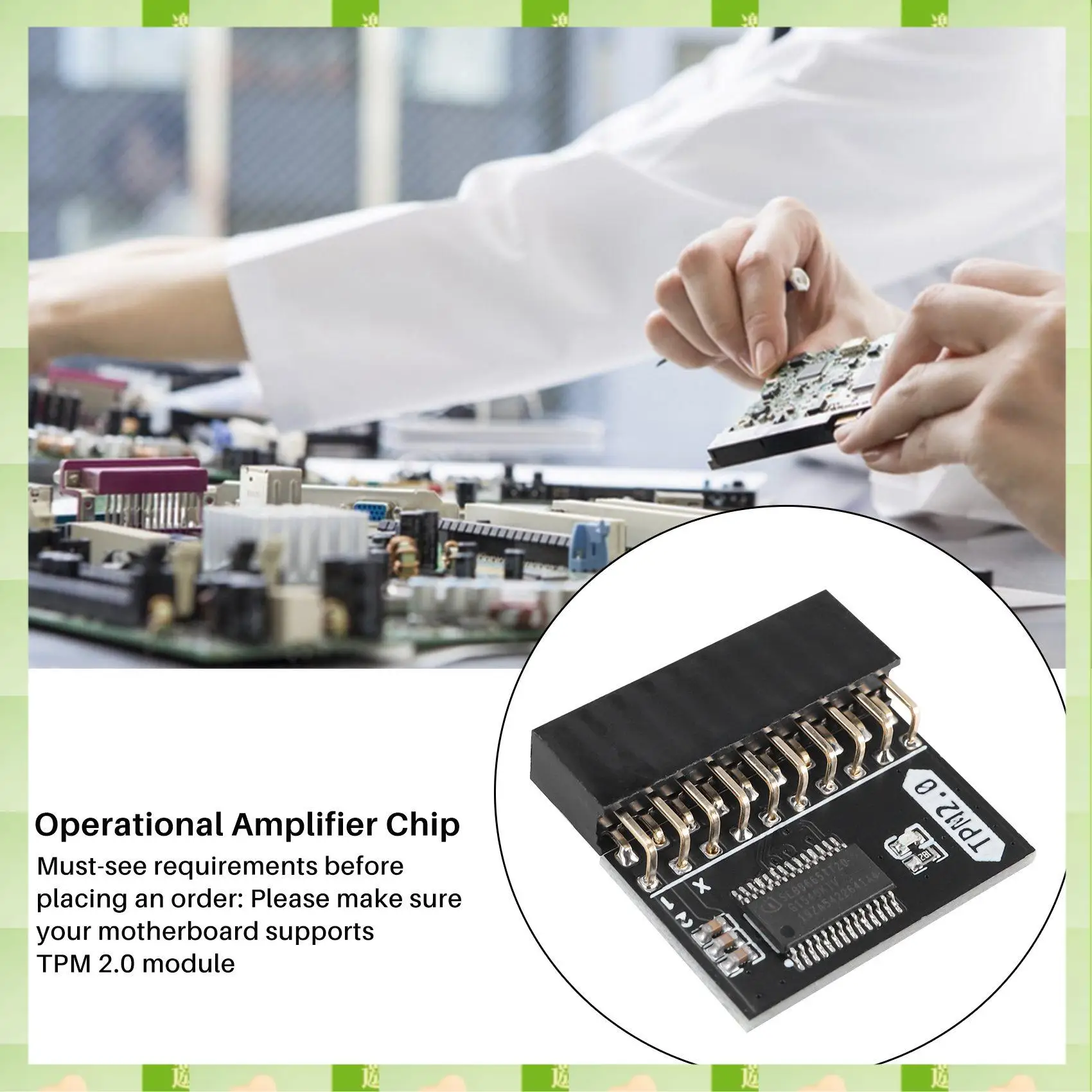 20-контактный защитный модуль lpc 2025 для asus tpm-l r2 - Фотография_2