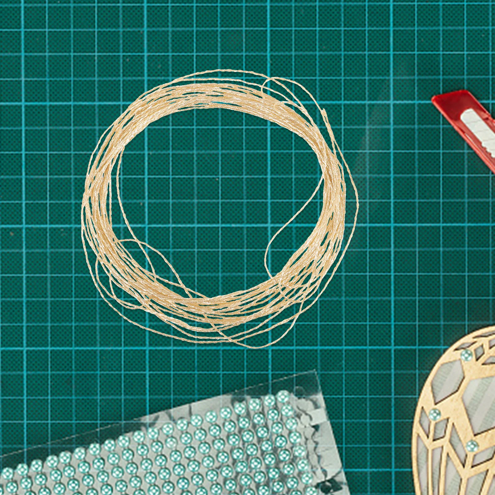 8 м, 12 нитей, набор металлических ниток для вышивания - Фотография_2