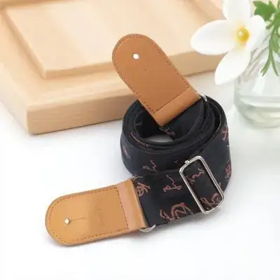 Хлопково-льняной гитарный ремень от 85 см до 145 см - Фотография_6