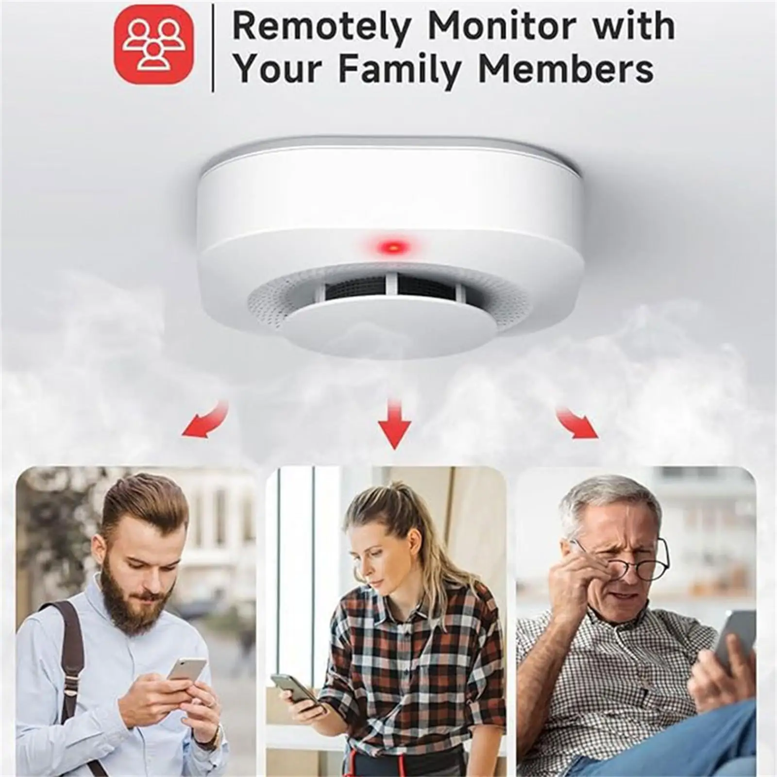 Tuya wi-fi датчик дыма домашняя - Фотография_5