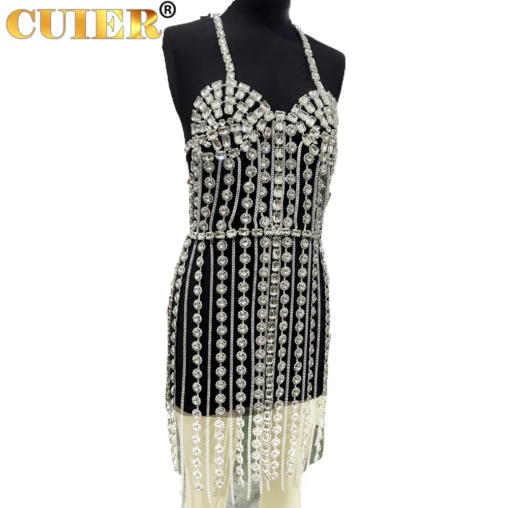 Эксклюзивное платье с кисточками cuier длиной 98 см