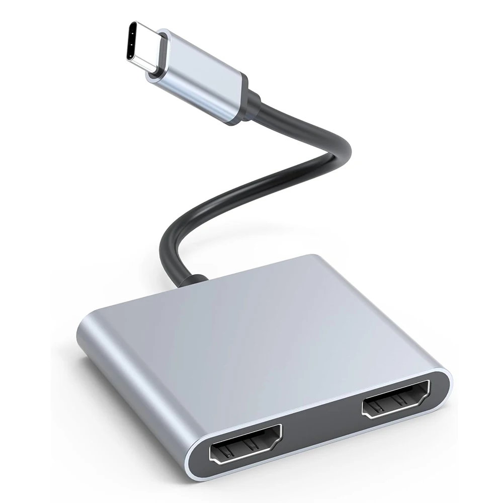 Адаптер usb c thunderbolt3 с двойным дисплеем 4k hd - Фотография_2