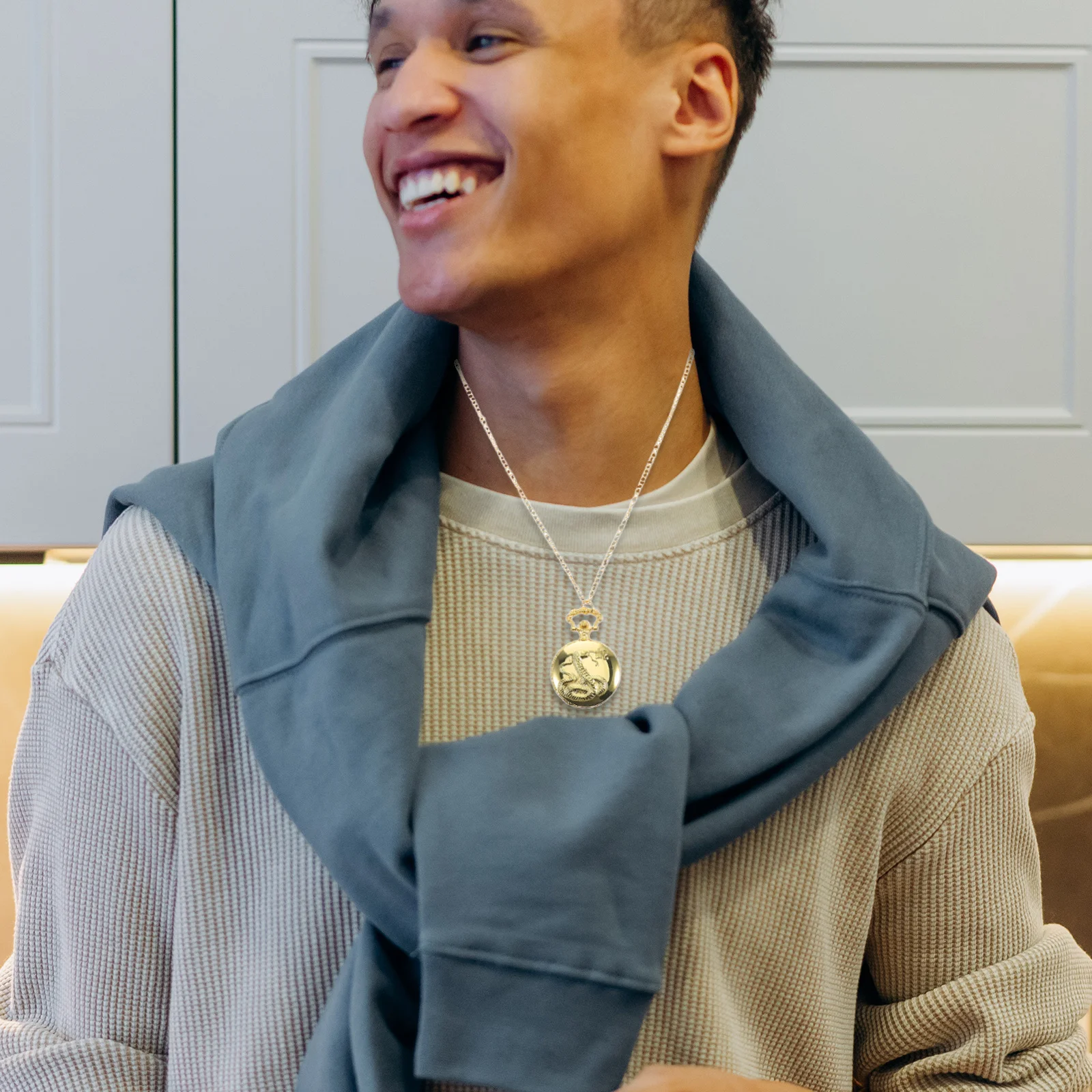 Винтажные карманные часы с китайским зодиаком и животными - Фотография_6