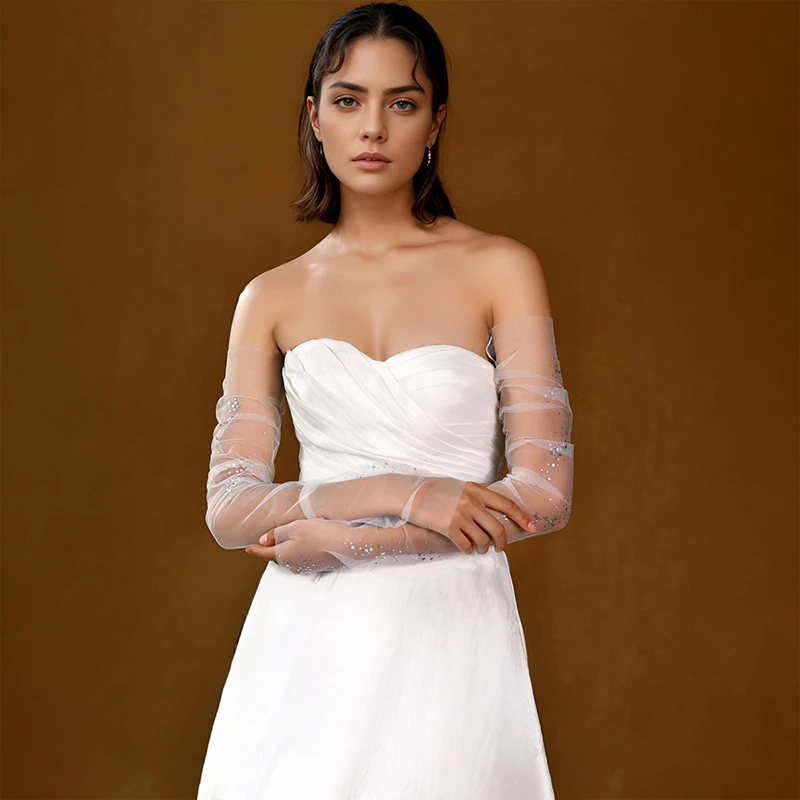 Элегантное красочное свадебное платье с блестками - Фотография_6