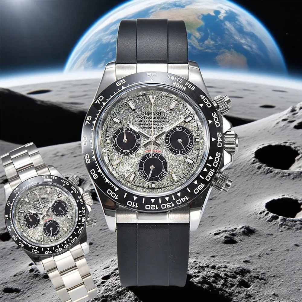 Мужские наручные часы диаметром 39 мм с хронографом механизма vk63