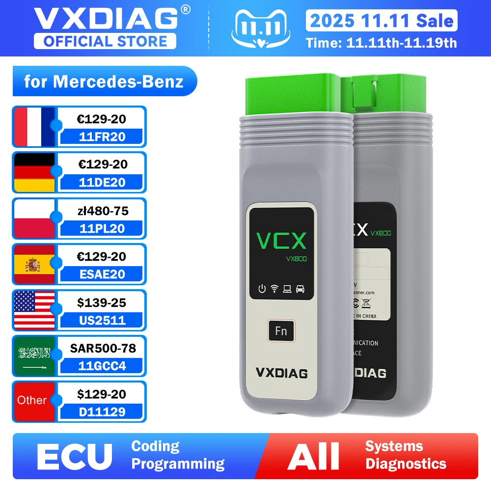 Vxdiag vcx se для mercedes benz