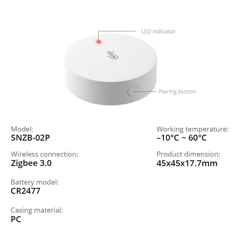 Sonoff snzb-01p snzb-02p snzb-03p snzb-04p zigbee датчик двери - Фотография_4