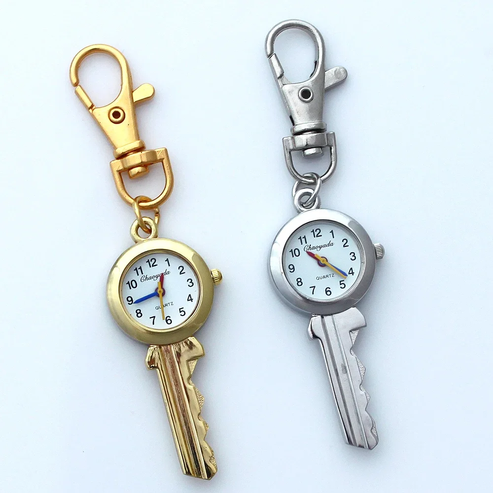2pcs vintage quartz watch keychain