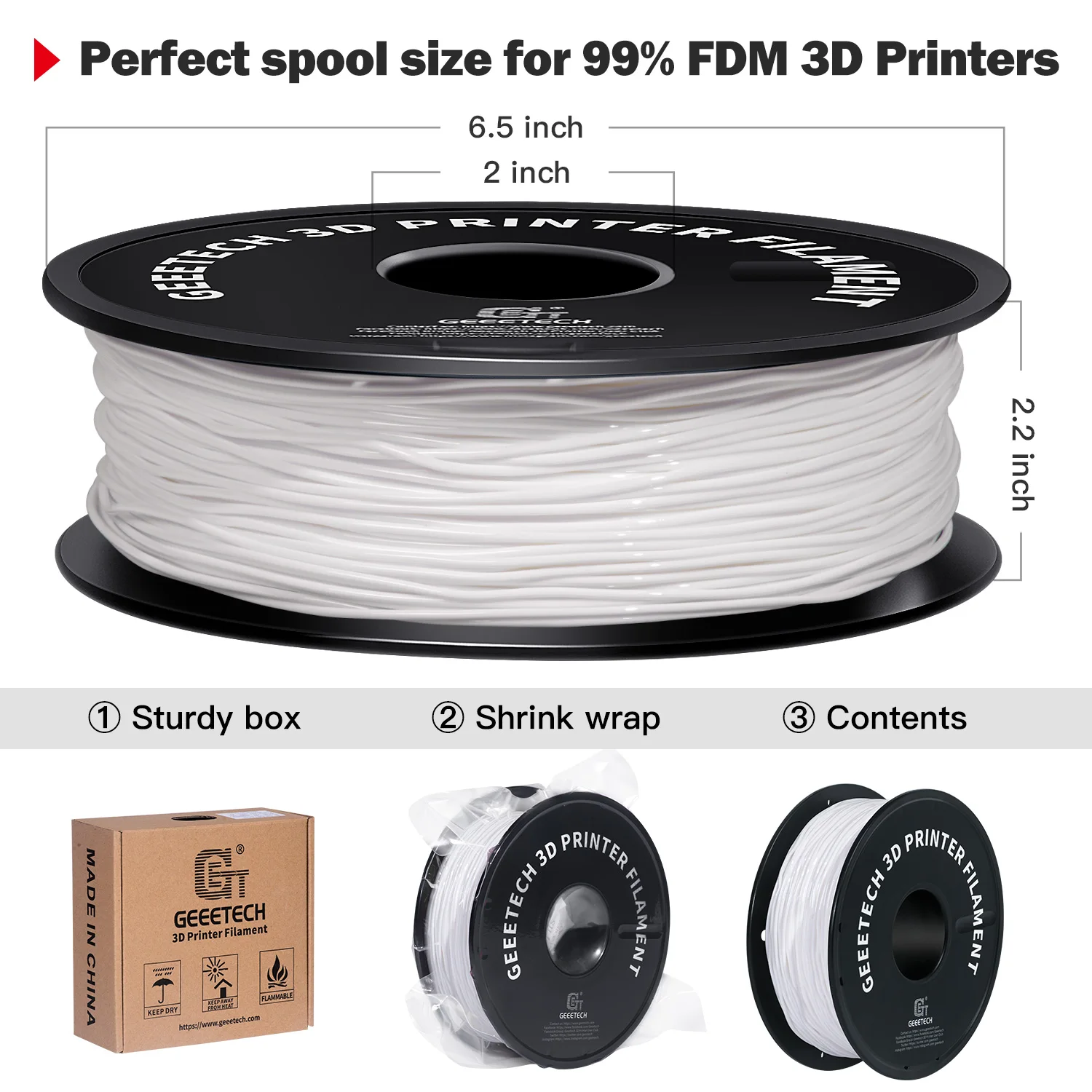 Geeetech tpu 3d-принтер гибкий материал нити 1 кг 2 - Фотография_6