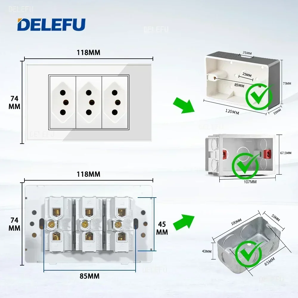 Delefu 4*2 белое закаленное стекло - Фотография_2