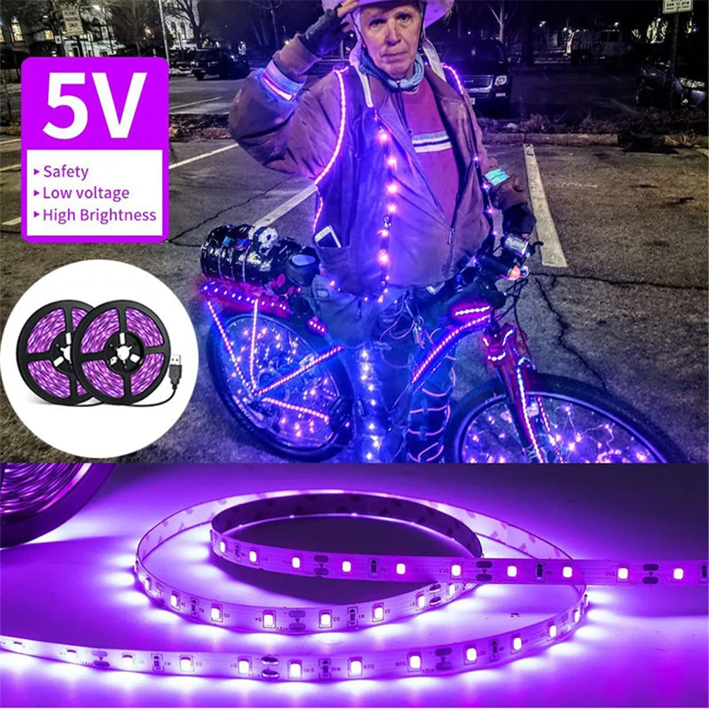 Уф-светодиодная лента 5 в uva light - Фотография_3