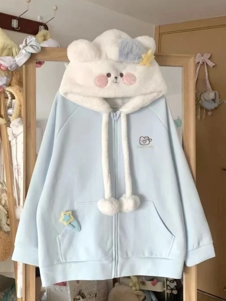 Японские пальто с капюшоном и принтом kawaii - Фотография_2