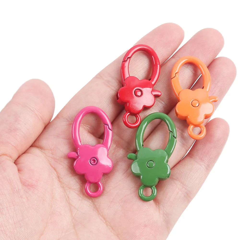 Разноцветная застежка-лобстер из сплава - Фотография_4