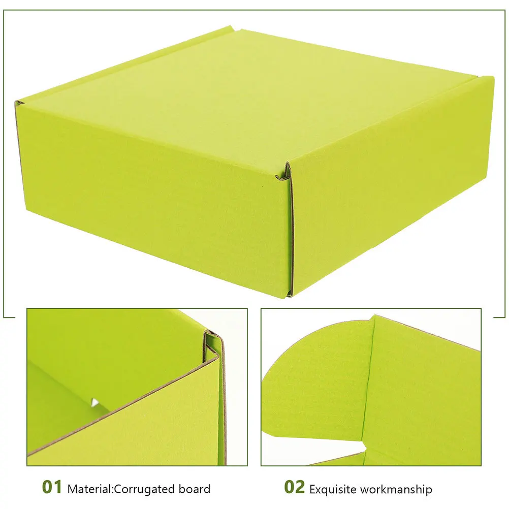 Красочные гофрированные упаковочные коробки для хранения доставки - Фотография_2