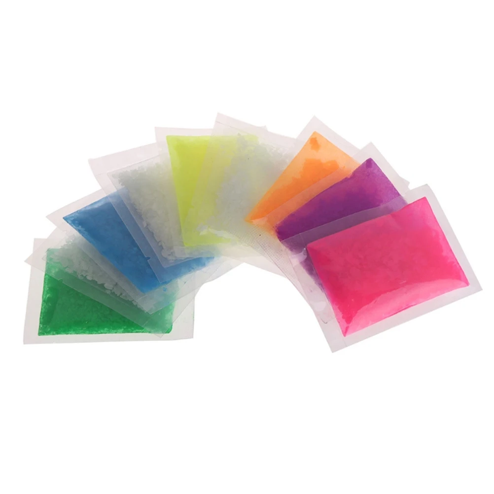 2 упаковки светящихся песочно-синих украшений для ногтей для искусства - Фотография_4