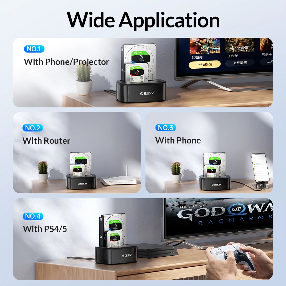 Orico usb 3.0 на sata двойной-бей жесткий диск док-станция для 2 - Фотография_6