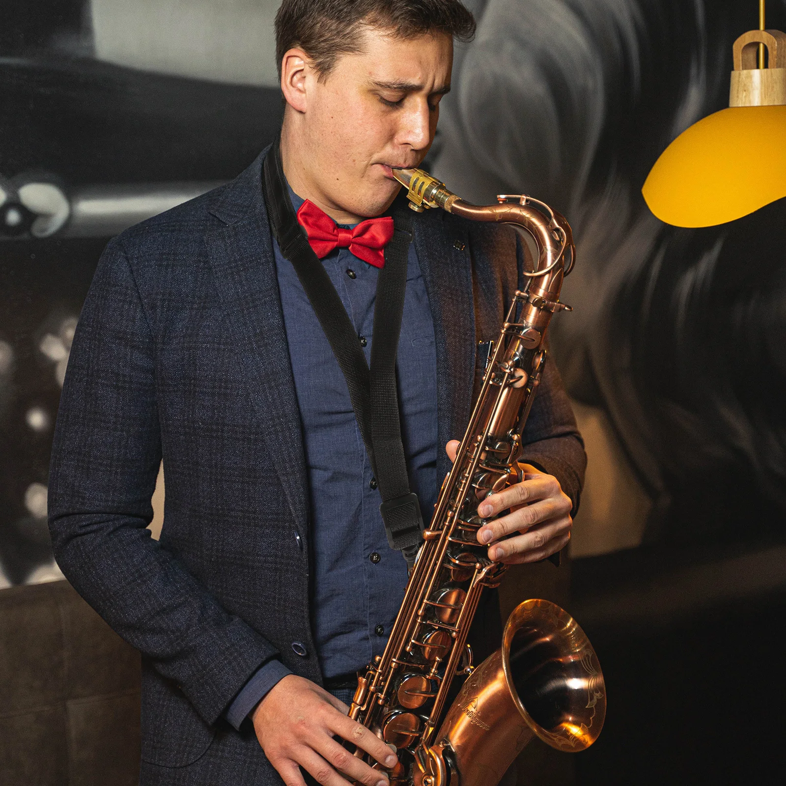 Нейлоновый шейный ремешок для саксофона