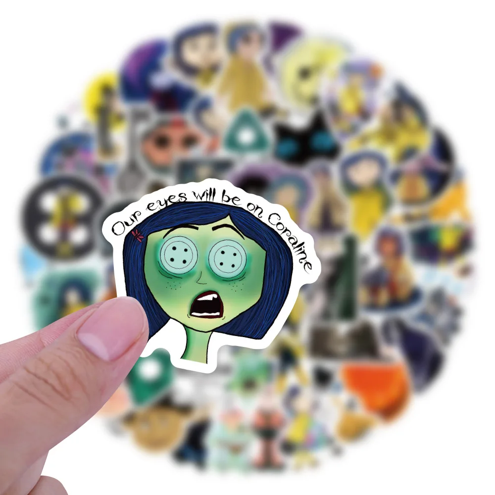 Наклейки на двери «коралин и секретные - Фотография_2