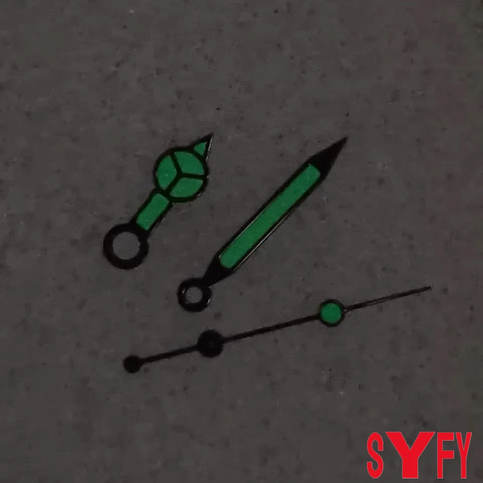 Nh35 стрелки зеленые светящиеся - Фотография_2