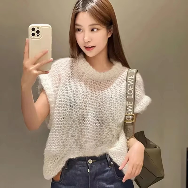 Роскошный вязаный свитер - Фотография_5