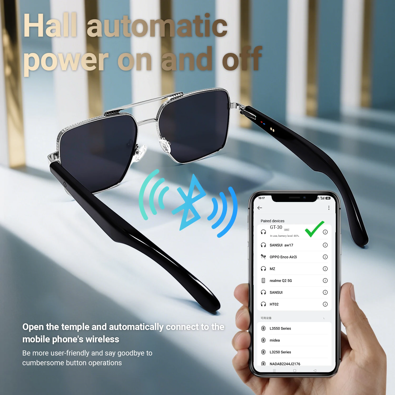 Bluetooth 5,4 интеллектуальные - Фотография_5