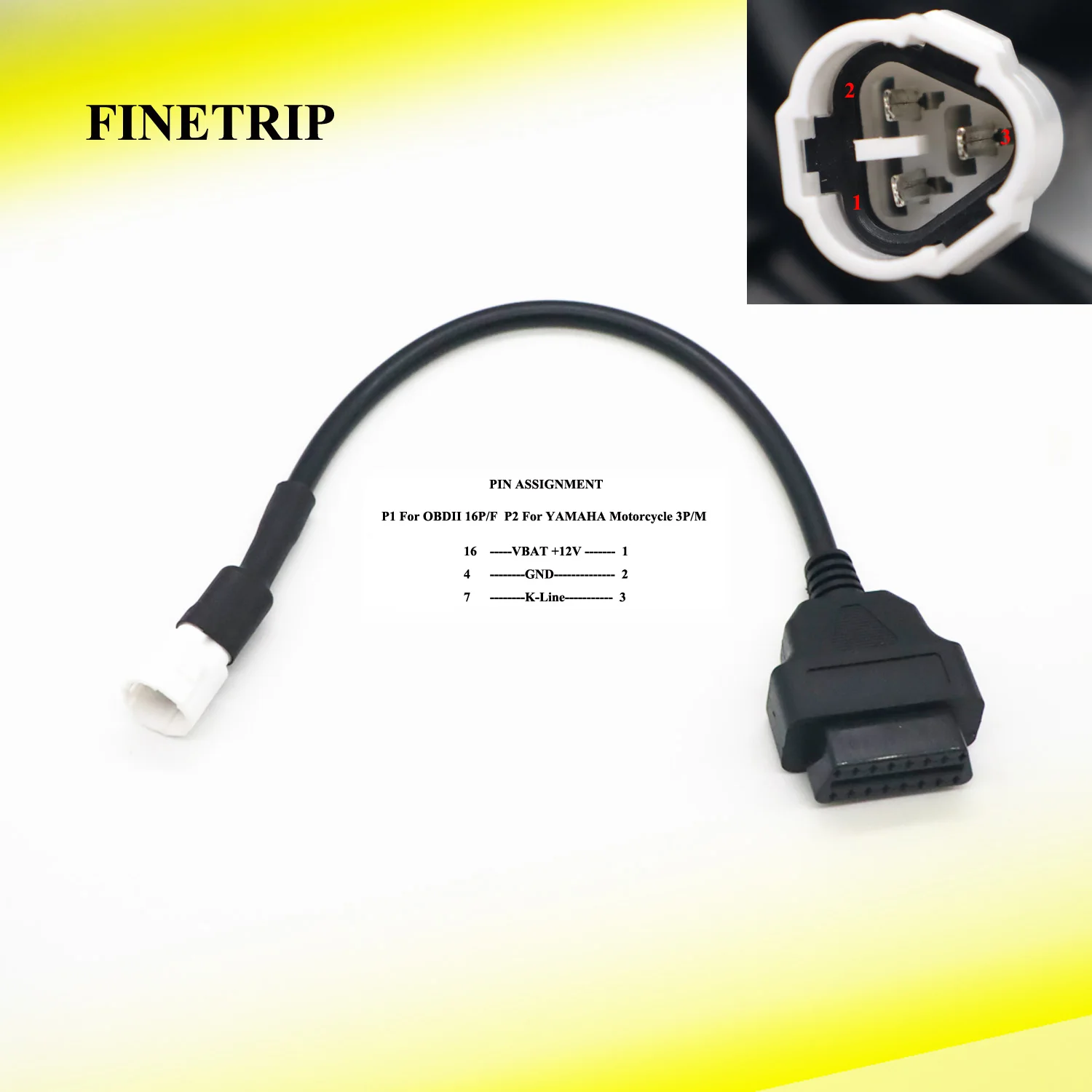 Мотоциклетный кабель obd2 для honda/suzuki для yamaha - Фотография_6