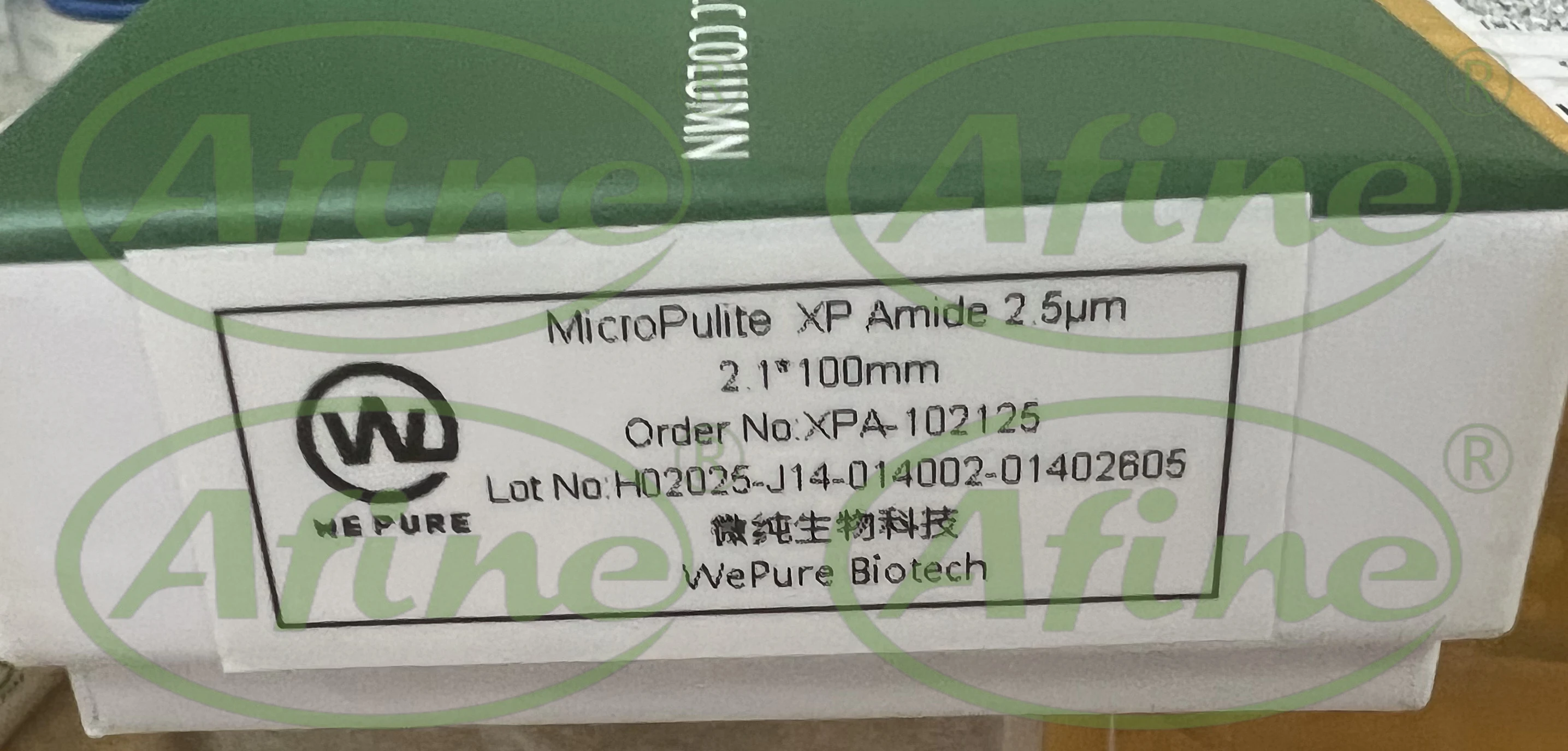 Аналитические колонны afine wepure xpa- 102125   микроплятор xp amide 2