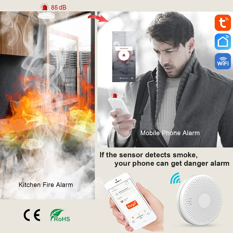 Датчик угарного газа tuya smart co и дыма - Фотография_3