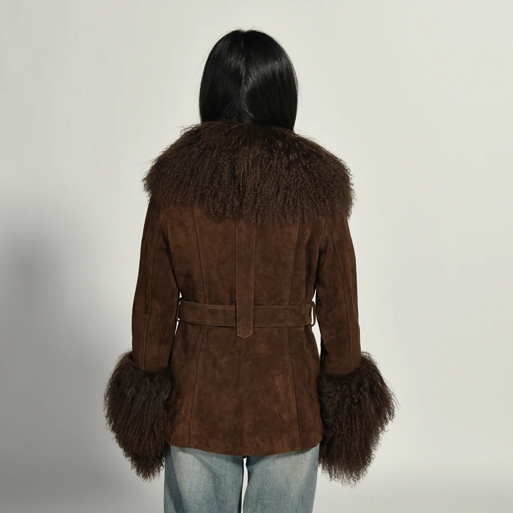 Женская куртка из натуральной замши