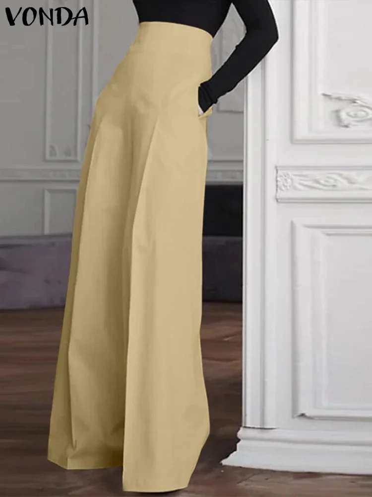 Брюки vonda женские офисные с завышенной талией - Фотография_3