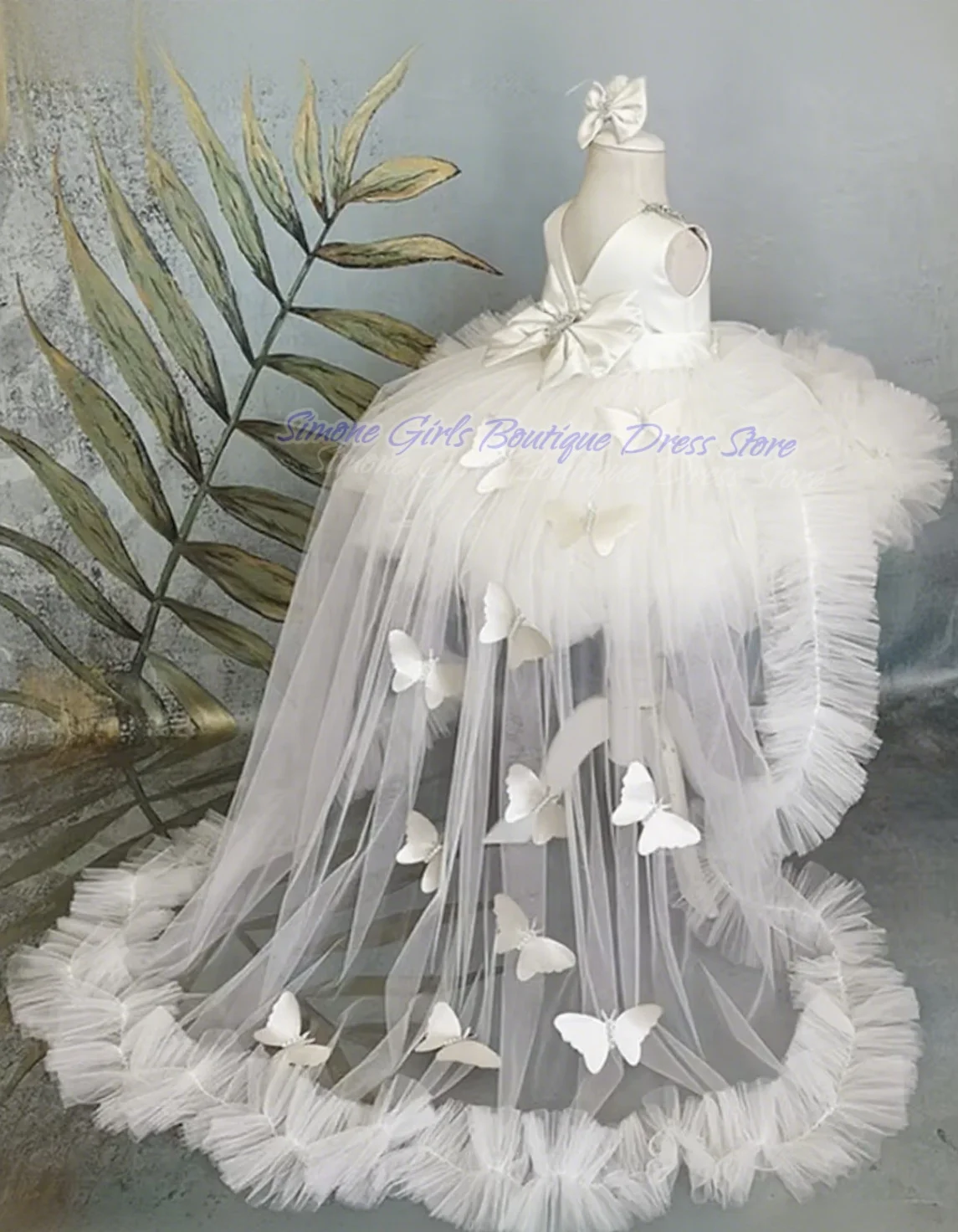 Пышное платье для девочек розовое - Фотография_5