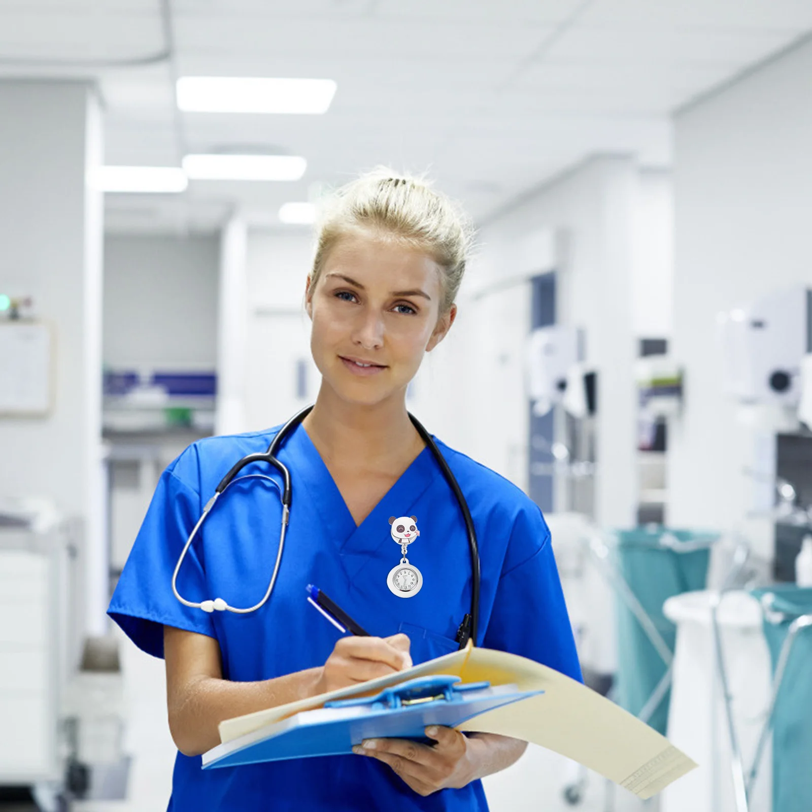 Карманные часы для медсестры с пандой - Фотография_5