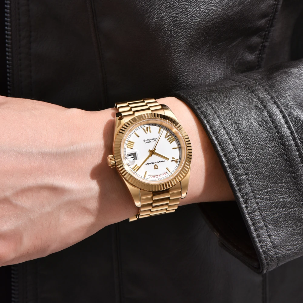 Pagani design dd40 золотые мужские - Фотография_3