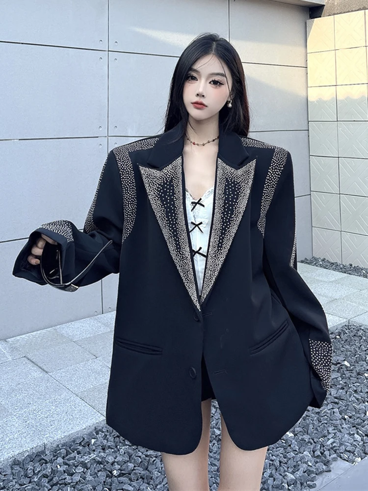 Женский пиджак high street со стразами - Фотография_3