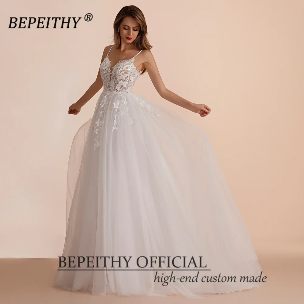 Bepeithy boho ivory a line кружевные - Фотография_3